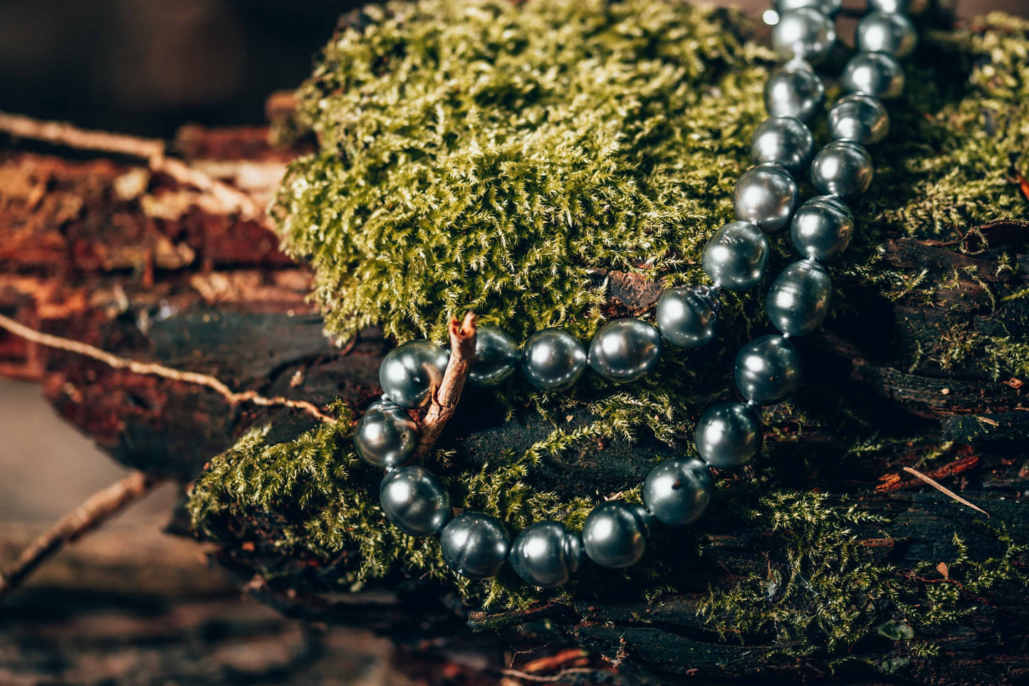 necklace, tahitian pearls, silver
