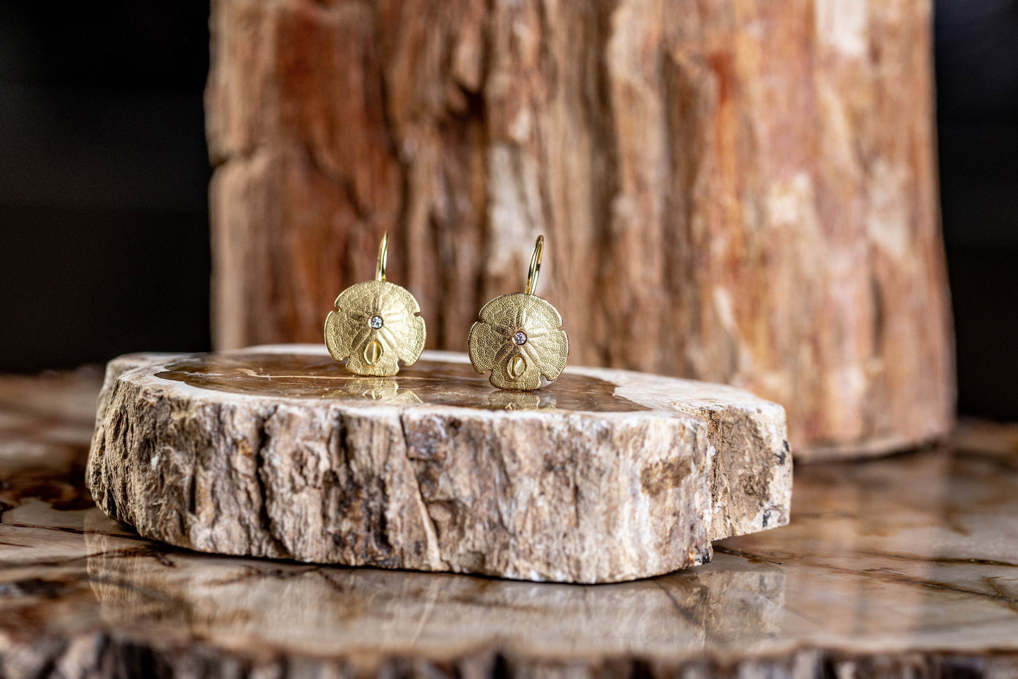 Yellow Gold Diamonds Earrings