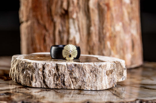 Carbon Yellow Gold Diamond