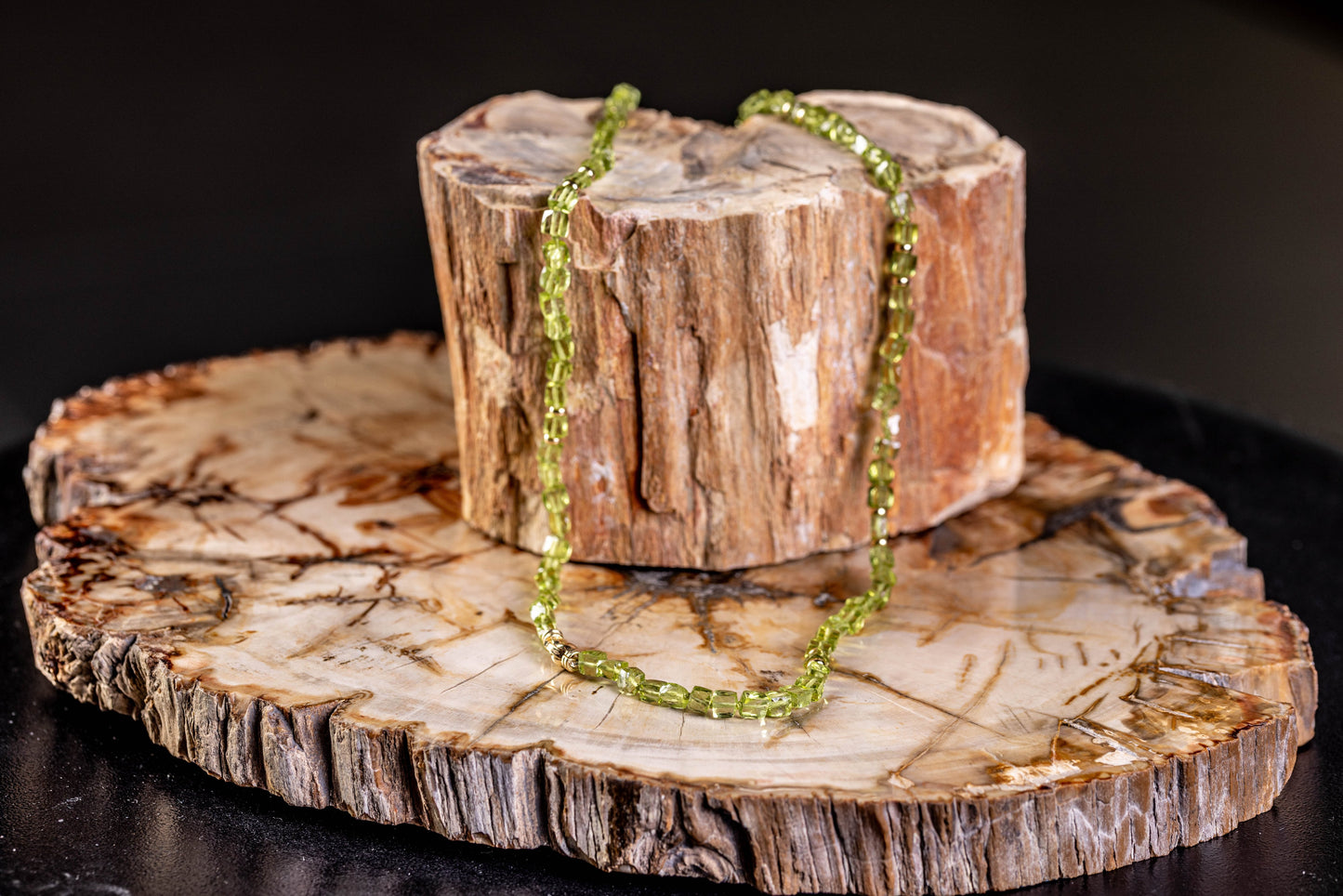 Peridot Yellow Gold Necklace