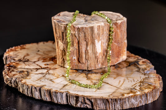 Peridot Yellow Gold Necklace