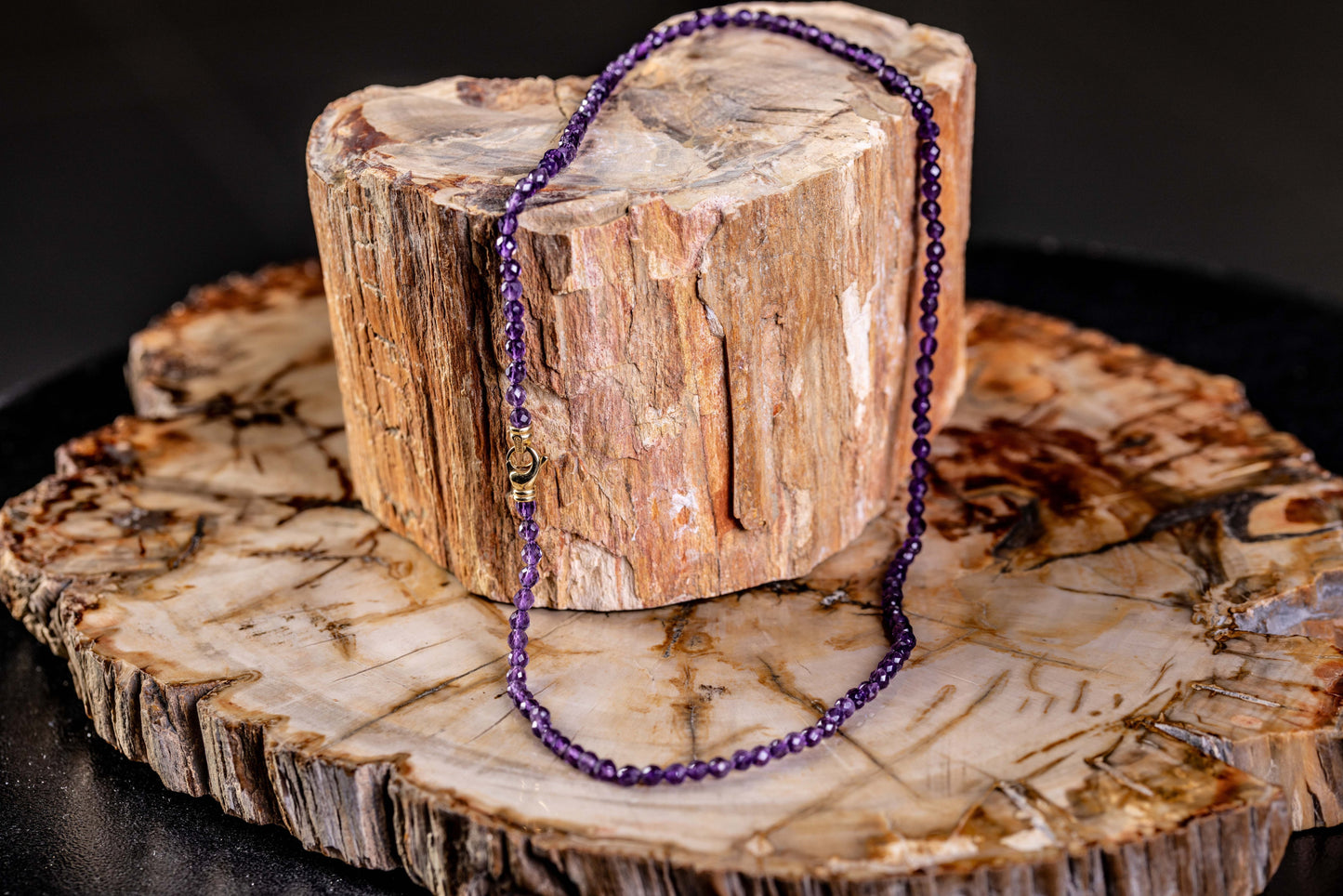 Amethyst Yellow Gold Necklace