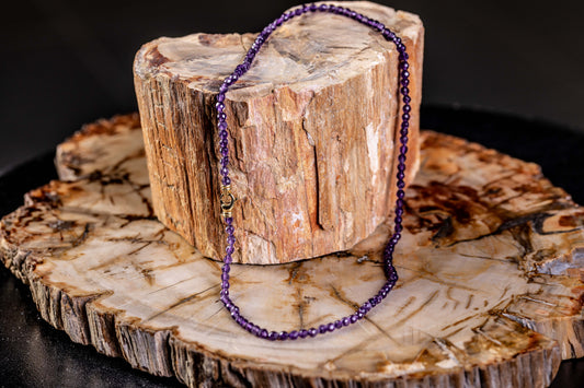 Amethyst Yellow Gold Necklace