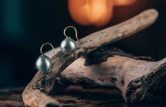 Earrings Tahitian Pearls Gold