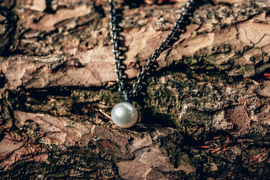 pendant, saltwater pearl, silver, necklace silver