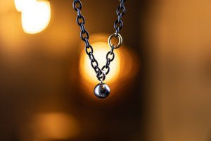 necklace, tahitian pearl, yellow gold, steel