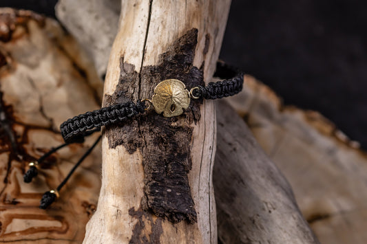 bracelet, makrame, yellow gold